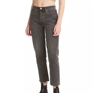 Levi's 501 Cropped Straight-Leg Jeans